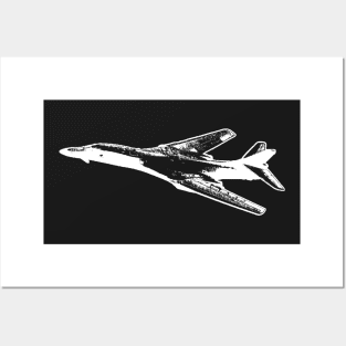 Rockwell B-1 Lancer - White Design Posters and Art